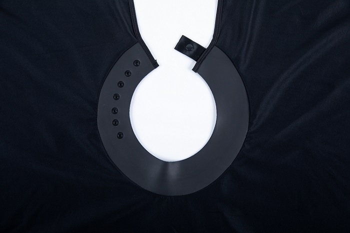 nepreone collar with snaps for barber capes