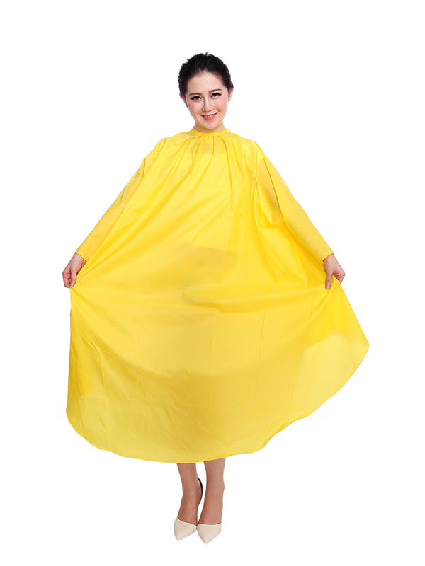 Client salon cape with sleeves
