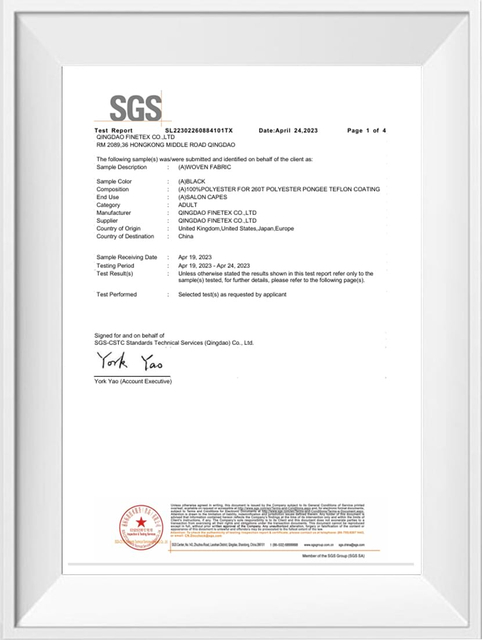 Shampoo Capes QUALITY CONTROL