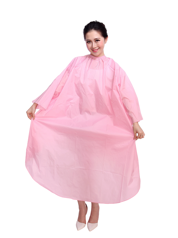 Client salon cape with sleeves