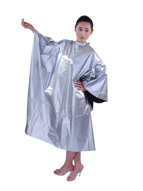 Cape chimique professionnelle – Cape de salon imperm&eacute;able et r&eacute;sistante &agrave; l'eau de Javel pour la coloration des cheveux et les services chimiques