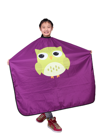 Bird print kids salon cape F1041 6.png