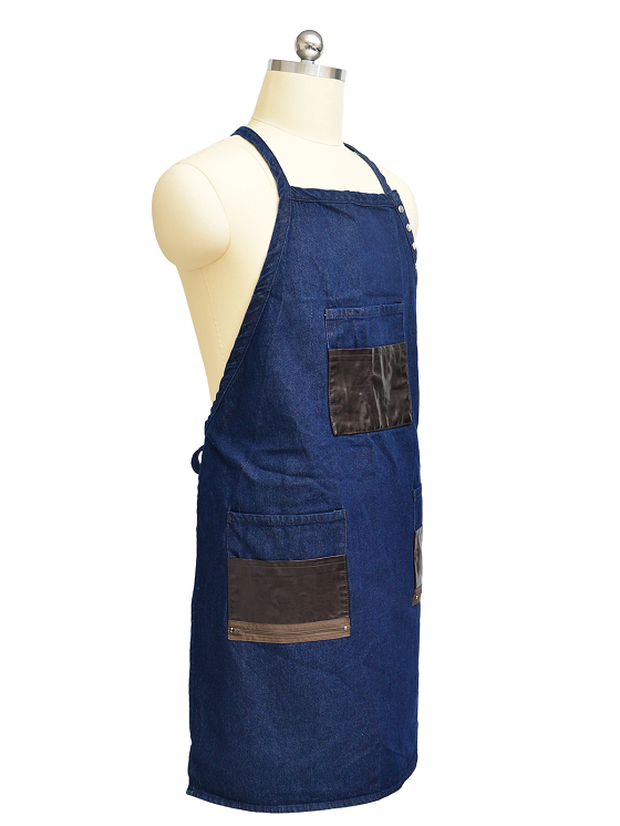 Premium Denim Professional Stylist Apron with Multi-Pocket Storage