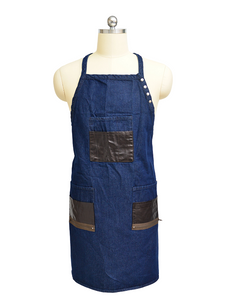 Premium Denim Professional Stylist Apron with Multi-Pocket Storage