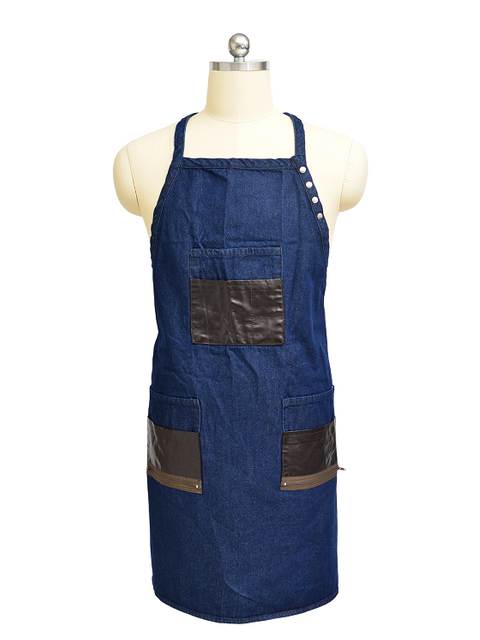Hochwertige Denim-Sch&uuml;rze f&uuml;r professionelle Stylisten mit Stauraum in mehreren Taschen