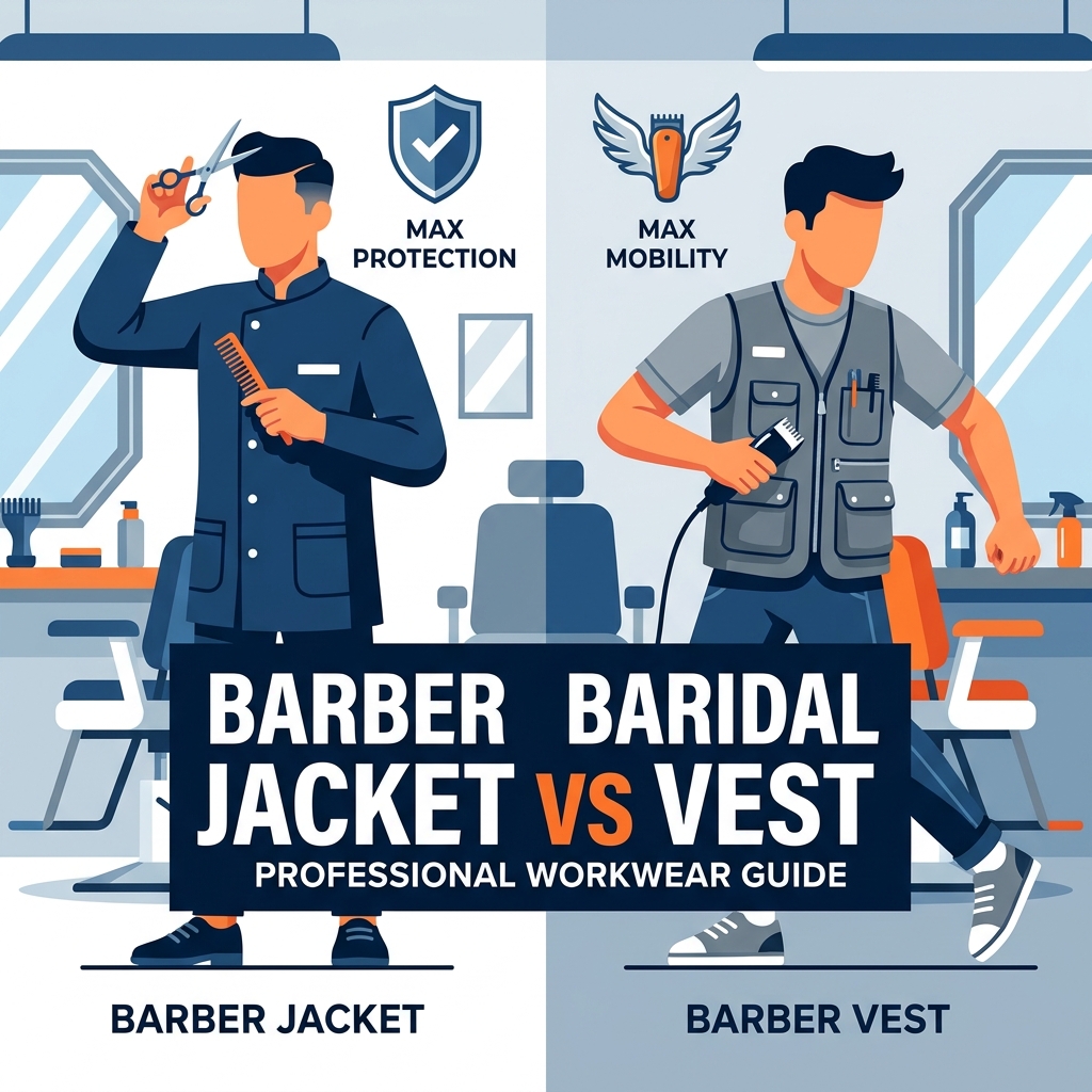 Barber Jacket vs Vest: Which Workwear Fits a Professional Barbershop?